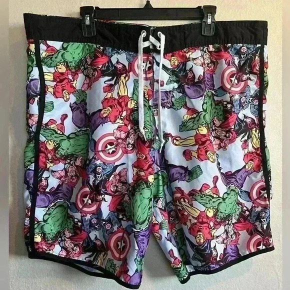 Marvel Avengers Hulk Men's Swim Trunks - Picture 1 of 2